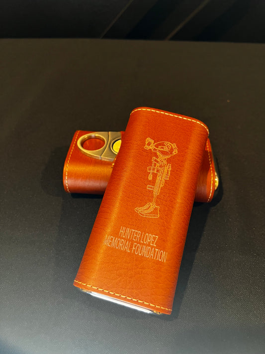 Foundation 2 Cigar Case With Cigar Cutter