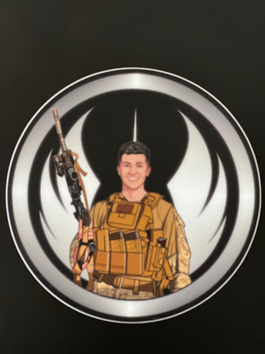 Hunter resistance 4” sticker